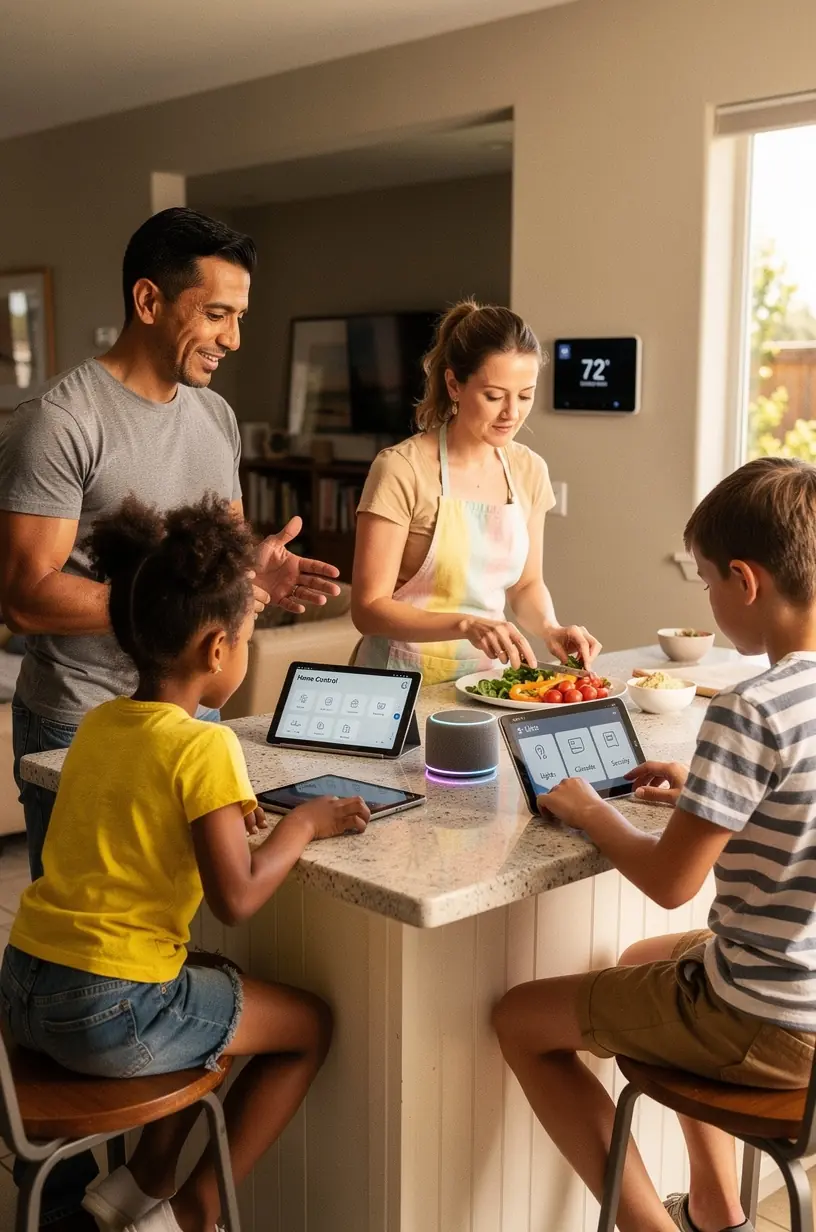 Minimalist workspace promoting mental well-being and clarity.