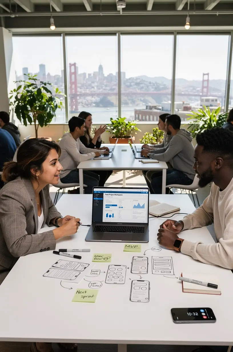 Strategic business meeting