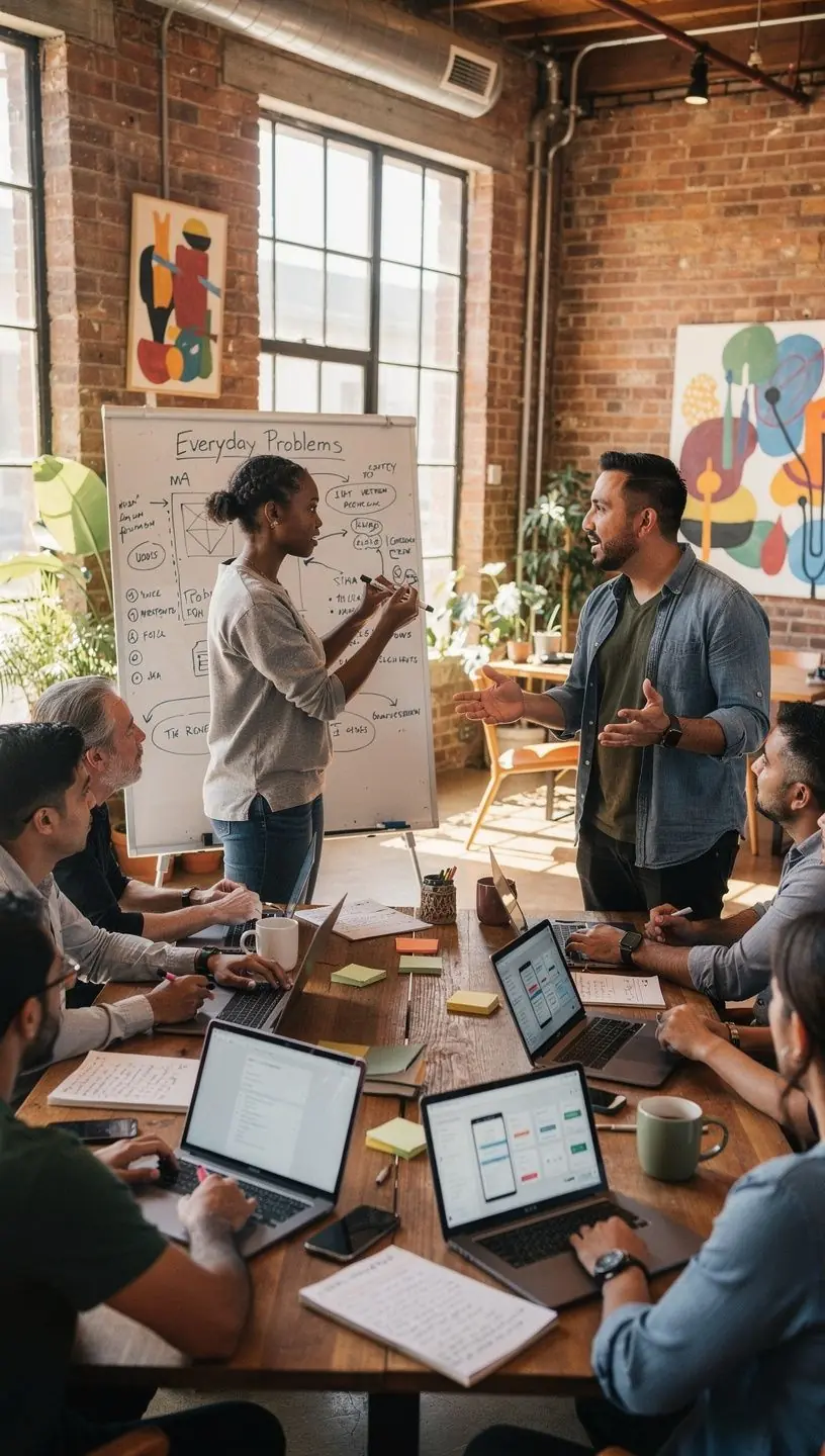 Professional team collaboration